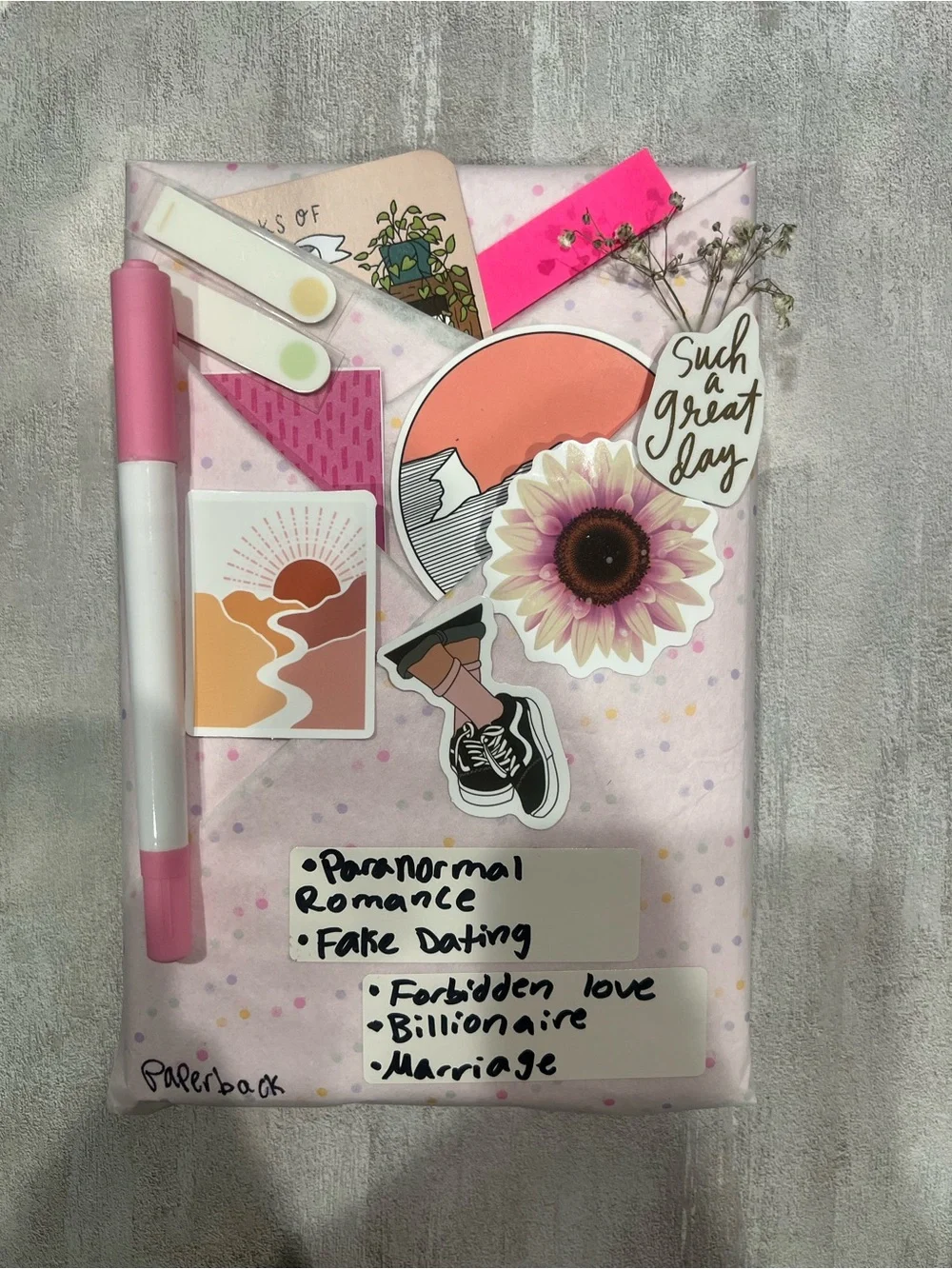Blind date with a book; romance but paranormal